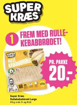 Bilka Super Kræs Rullekebabbrød Large tilbud