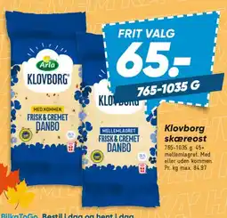 Bilka Klovborg skæreost tilbud