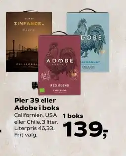 SuperBrugsen Pier 39 eller Adobe i boks tilbud