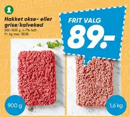 Bilka Hakket okse- eller grise/kalvekød tilbud