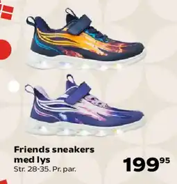 Kvickly Friends sneakers med lys tilbud