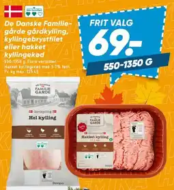 Bilka De Danske Familiegårde gårdkylning / hakket kylling tilbud