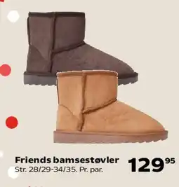 Kvickly Friends bamse støvler tilbud