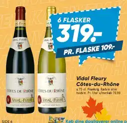 Bilka Vidal Fleury Côtes-du-Rhône tilbud