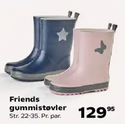 Kvickly Friends gummistøvler tilbud