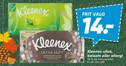 Bilka Kleenex (ultra / balsam / allergi) tilbud