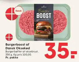 SPAR Burgerboost af Dansk Oksekød tilbud