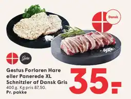 SPAR Gestus Forloren Hare eller Panerede XL Schnitzler af Dansk Gris tilbud