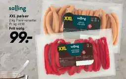Bilka XXL pølser tilbud