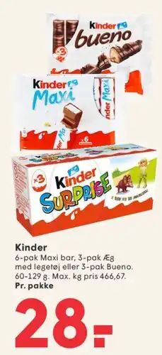 SPAR Kinder tilbud