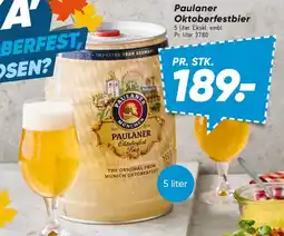 Bilka Paulaner Oktoberfestbier (5 liter) tilbud