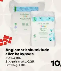 Kvickly Änglamark skumklude eller babypads tilbud