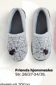Kvickly Friends hjemmesko (grå) tilbud