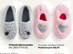 Kvickly Friends hjemmesko tilbud