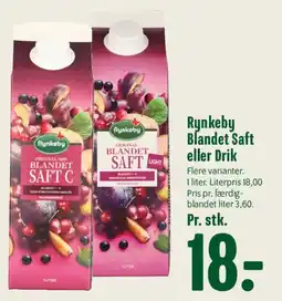 Min Købmand Rynkeby Blandet Saft eller Drik tilbud