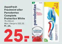 SPAR Aquafresh eller Parodontax tannkrem tilbud