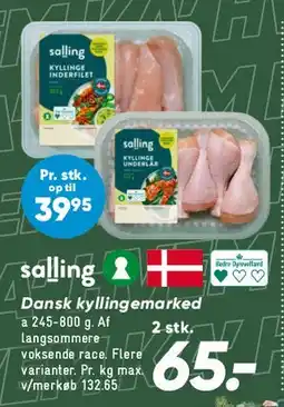 Bilka Salling kyllingeprodukt (pakke) tilbud