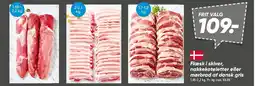 Bilka Flæsk i skiver, nakkekoteletter eller mørbrad af dansk gris tilbud