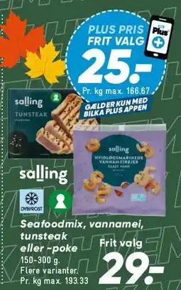Bilka Salling - fiskefileter / lakseportioner tilbud