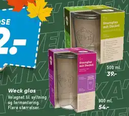 Bilka Weck glas tilbud