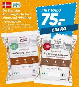 Bilka De Danske Familiegårde hel kylling i stegepose tilbud