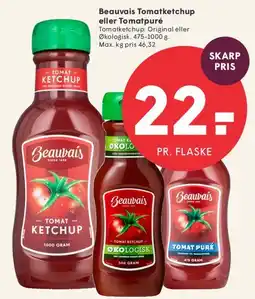 SPAR Beauvais Tomatketchup eller Tomatpuré tilbud