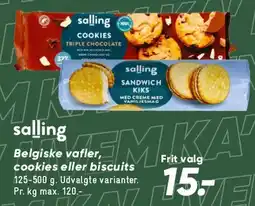 Bilka Belgiske vafler, cookies eller biscuits tilbud