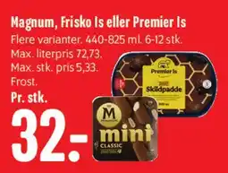 Min Købmand Magnum, Frisko Is eller Premier Is tilbud