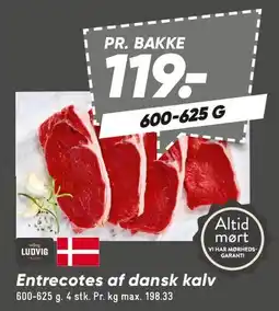 Bilka Entrecôtes af dansk kalv tilbud