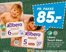 Bilka Libero Touch bleer tilbud