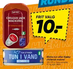 Bilka Sæby chilensk makrel / Elvira tun i vand tilbud