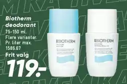 Bilka Biotherm deodorant tilbud