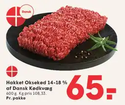 SPAR Hakket Oksekød 14-18% af Dansk Kødkvæg tilbud