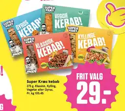 Bilka Super Kræs kebab (frosne kebabprodukter) tilbud
