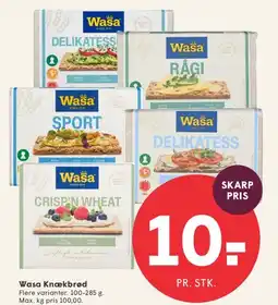 SPAR Wasa Knækbrød tilbud