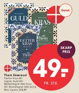 SPAR Them Skæreost tilbud