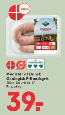 SPAR Medister af Dansk Økologisk Frilandsgris tilbud