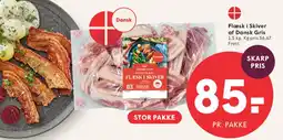 SPAR Flæsk i skiver af Dansk Gris tilbud