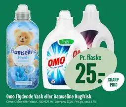 Min Købmand Omo Flydende Vask eller Bamseline Duftfrisk tilbud