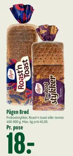 Min Købmand Pågen Brød tilbud