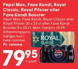SPAR Pepsi Max / Faxe Kondi / Royal (drikkevarer) tilbud