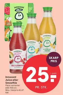 SPAR Innocent Juice eller Smoothie tilbud