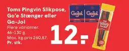 SPAR Toms Pingvin Slikpose, Go'e Strænger eller Ga-Jol tilbud