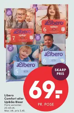 SPAR Libero Comfort eller Up&Go bleer tilbud