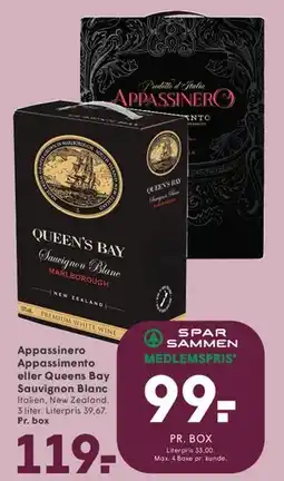 SPAR Appassimento / Queen's Bay Sauvignon Blanc tilbud
