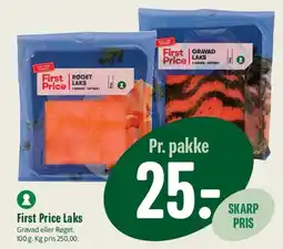 Min Købmand First Price Laks tilbud