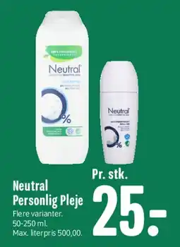 Min Købmand Neutral Personlig Pleje tilbud