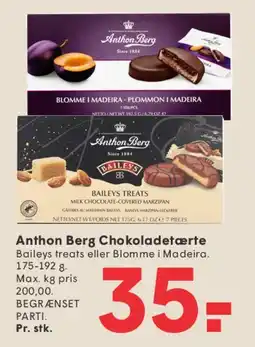 SPAR Anthon Berg (Baileys / Blomme i Madeira) tilbud
