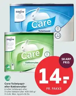 SPAR Care Toiletpapir eller Køkkenruller tilbud