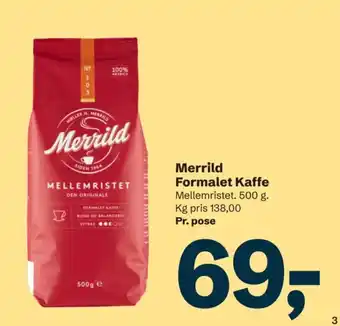 Merrild Formalet Kaffe